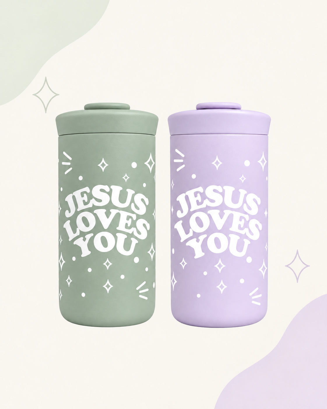 NEW || 12oz. Stainless Steel Tumbler Jesus Loves You
