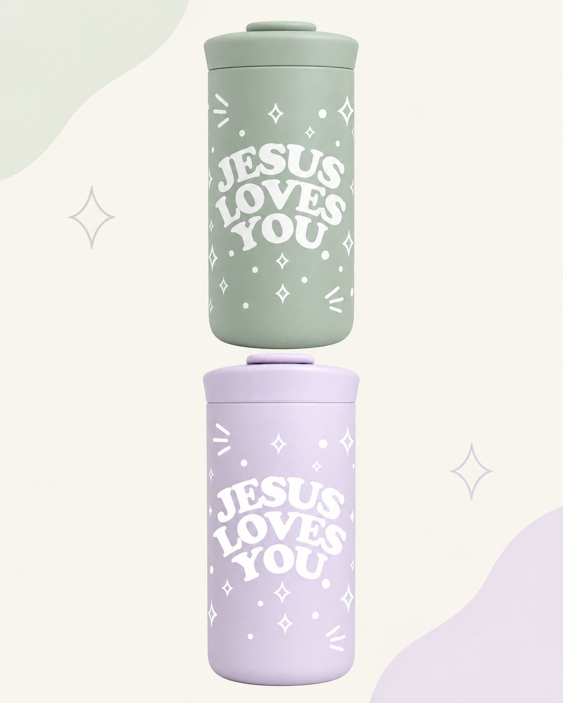 NEW || 12oz. Stainless Steel Tumbler Jesus Loves You