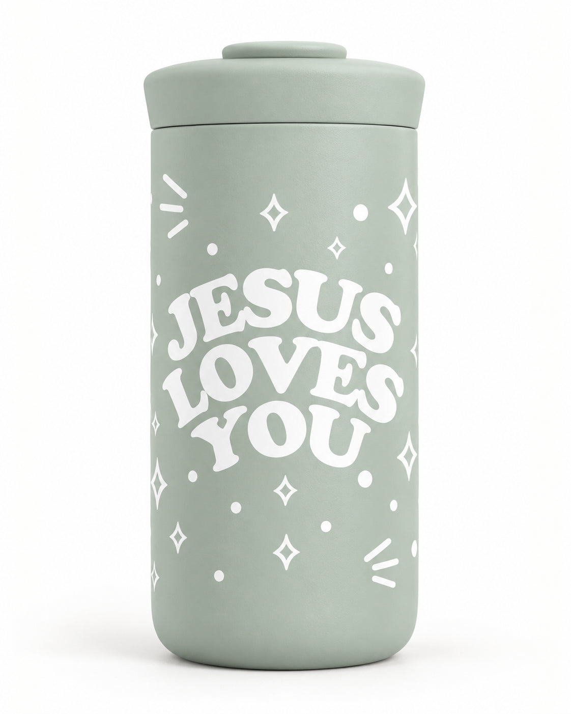 NEW || 12oz. Stainless Steel Tumbler Jesus Loves You