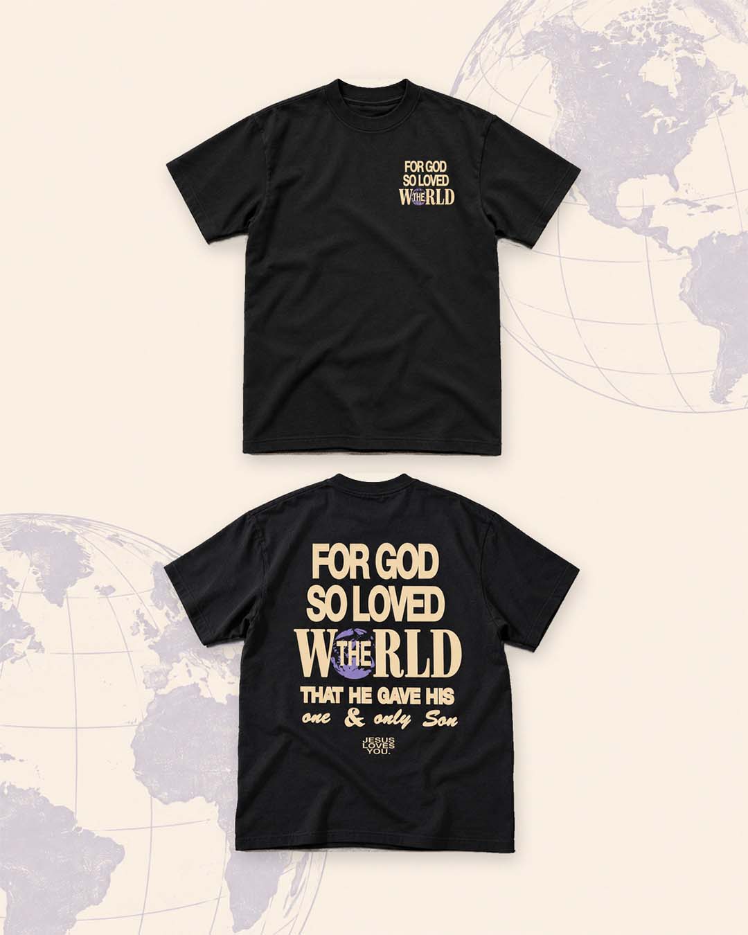 "For God So Loved The World" Tee Jesus Loves You