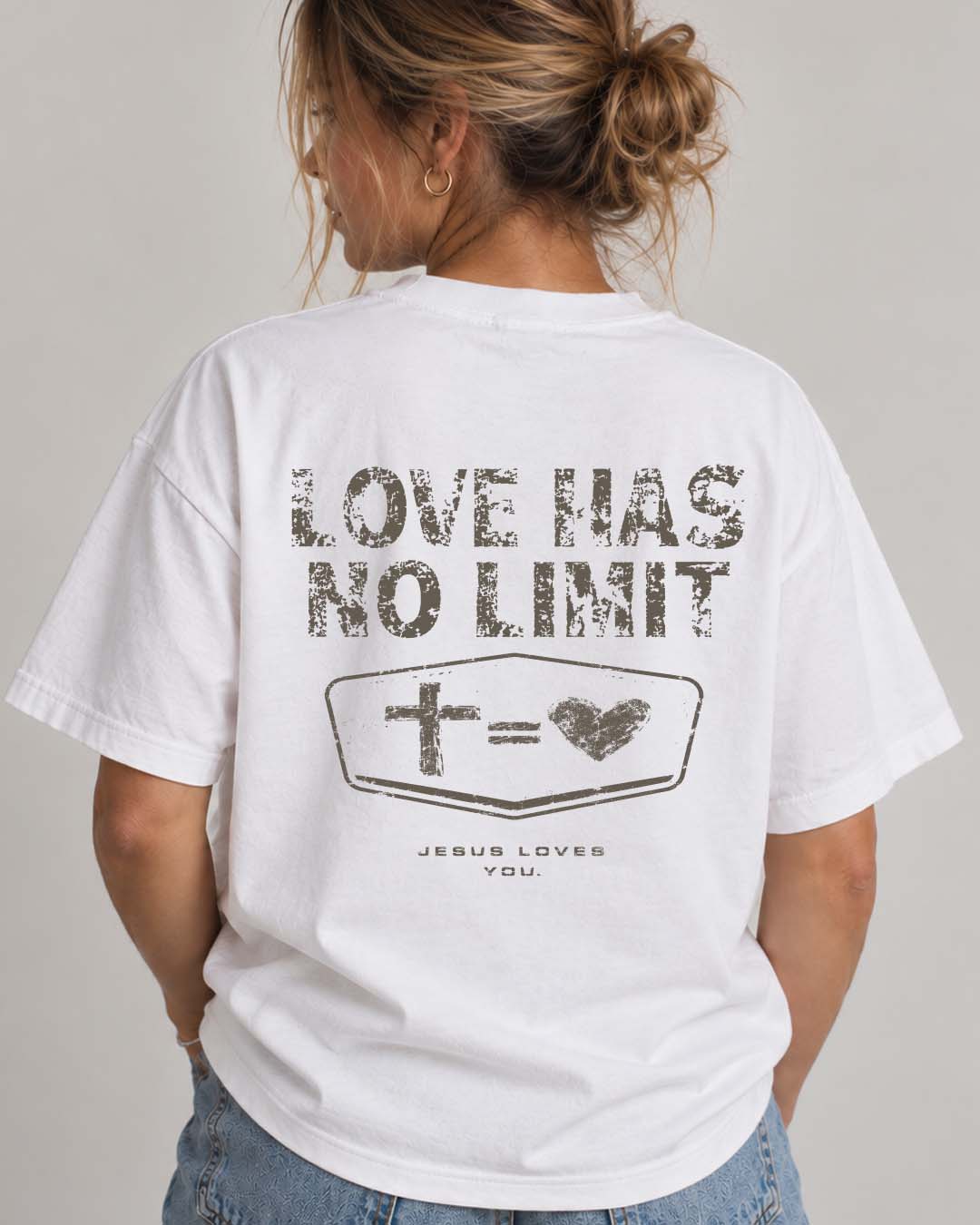 NEW || "Love Has No Limit" Tee Jesus Loves You
