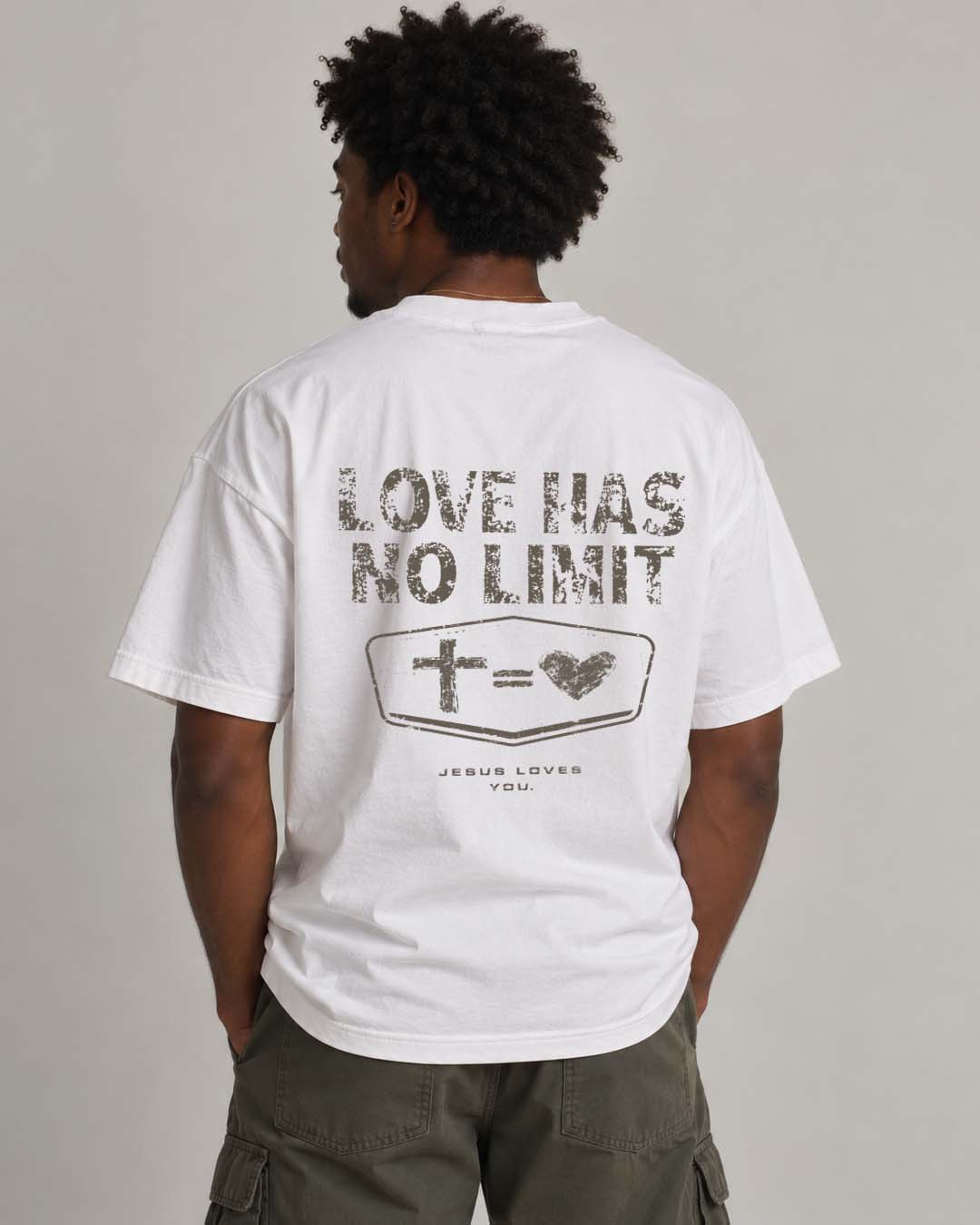 NEW || "Love Has No Limit" Tee Jesus Loves You
