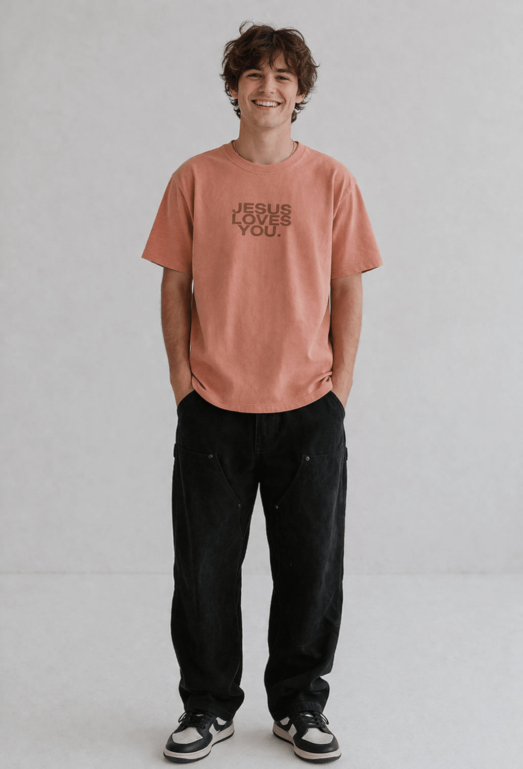 Comfort Colors Logo Tee || Canyon - SS T-Shirt | Jesus Loves You