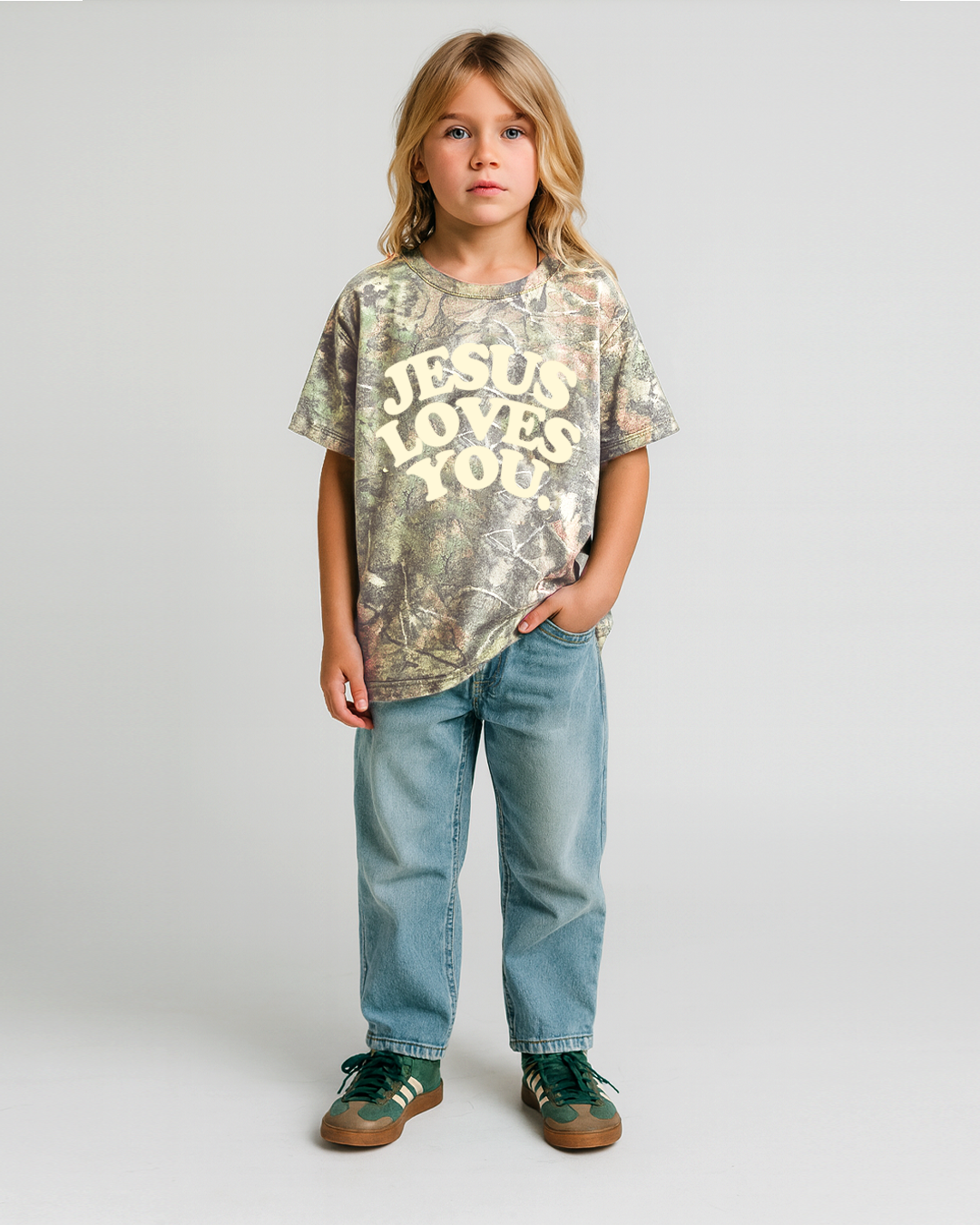[Youth] LMTD || Heavyweight Camo Tee || Oversized {Ready To Ship}