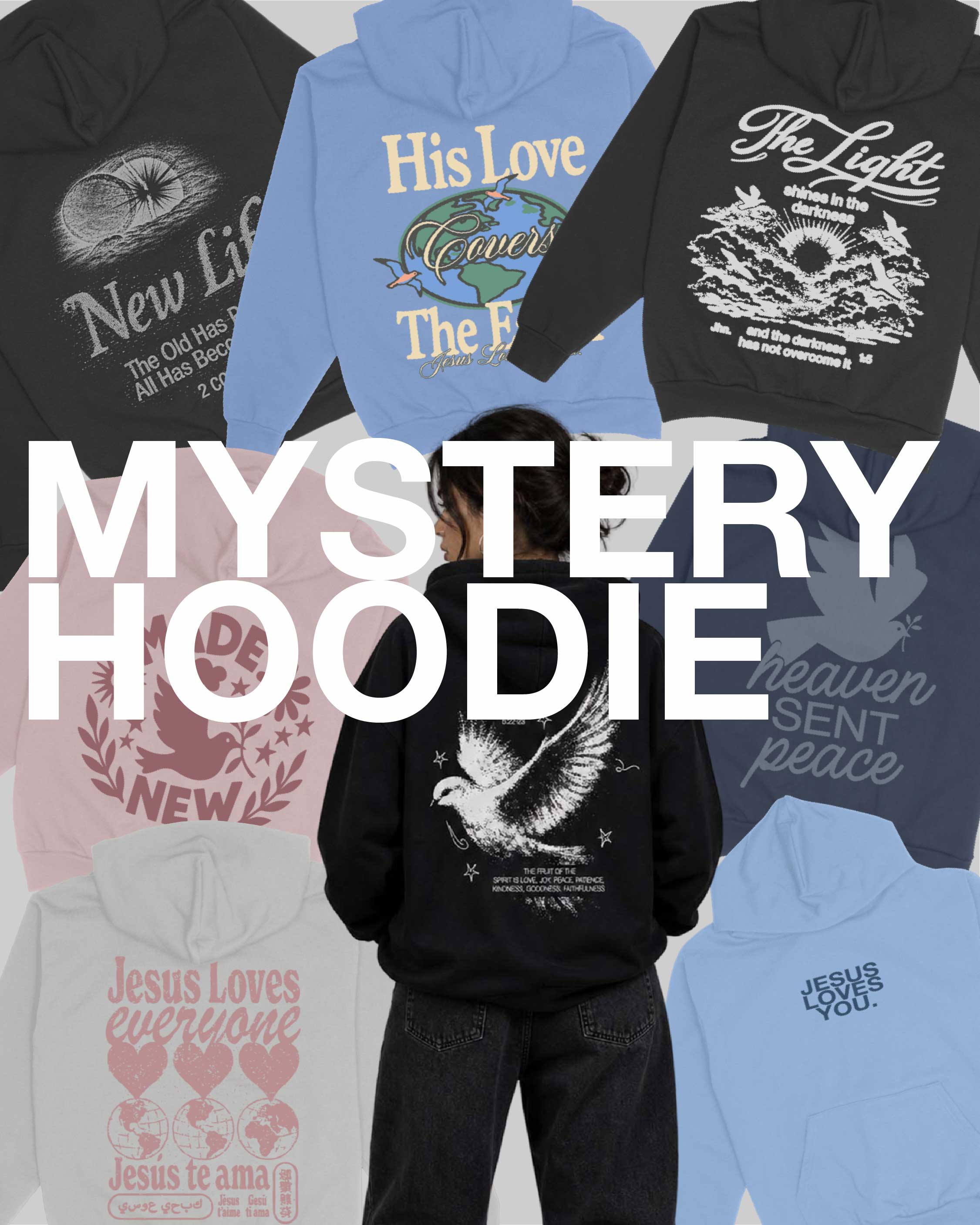 $15 Mystery Hoodie Jesus Loves You