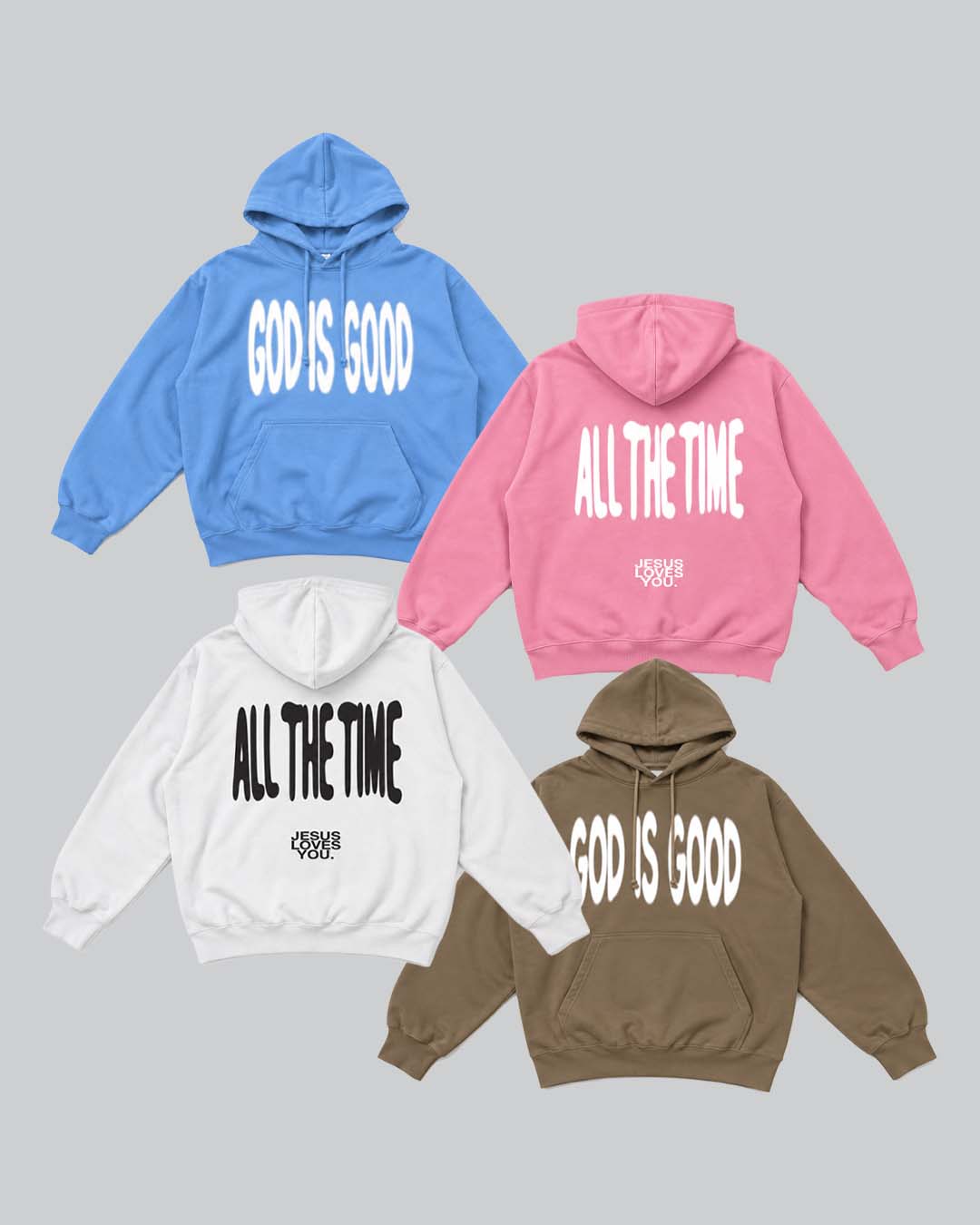 "God Is Good" Hoodie Jesus Loves You