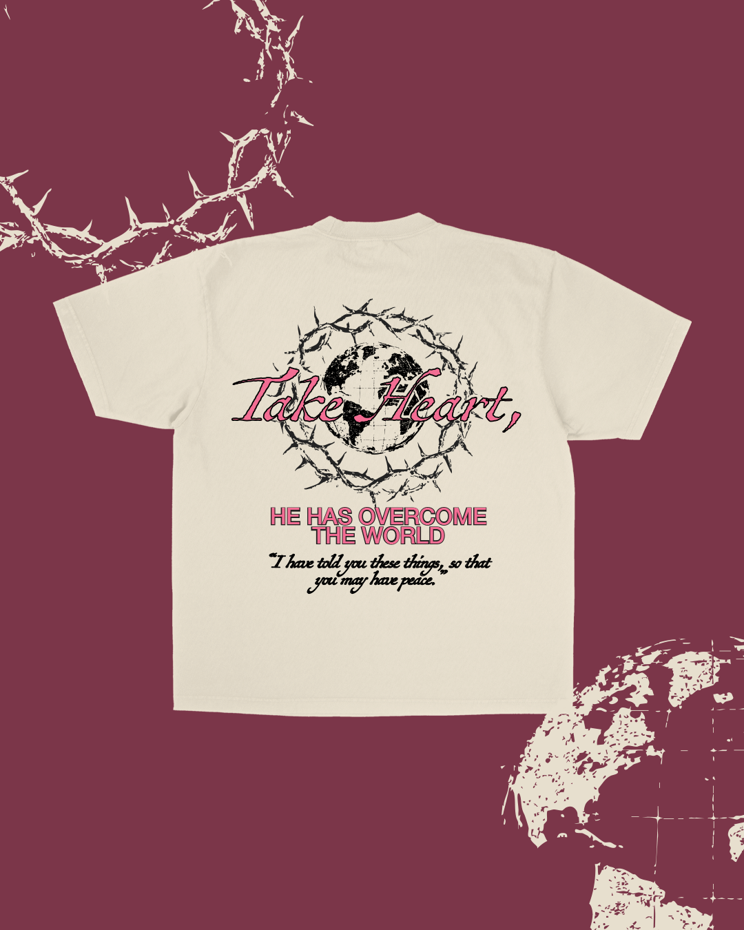 NEW || "Take Heart" Tee Jesus Loves You