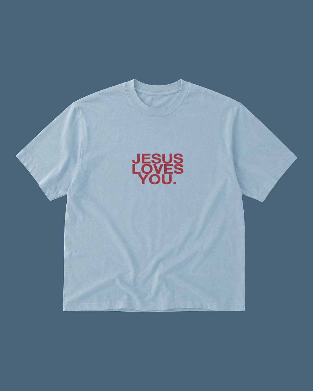 New ||  Comfort Colors Logo Tee || Seaside Blue