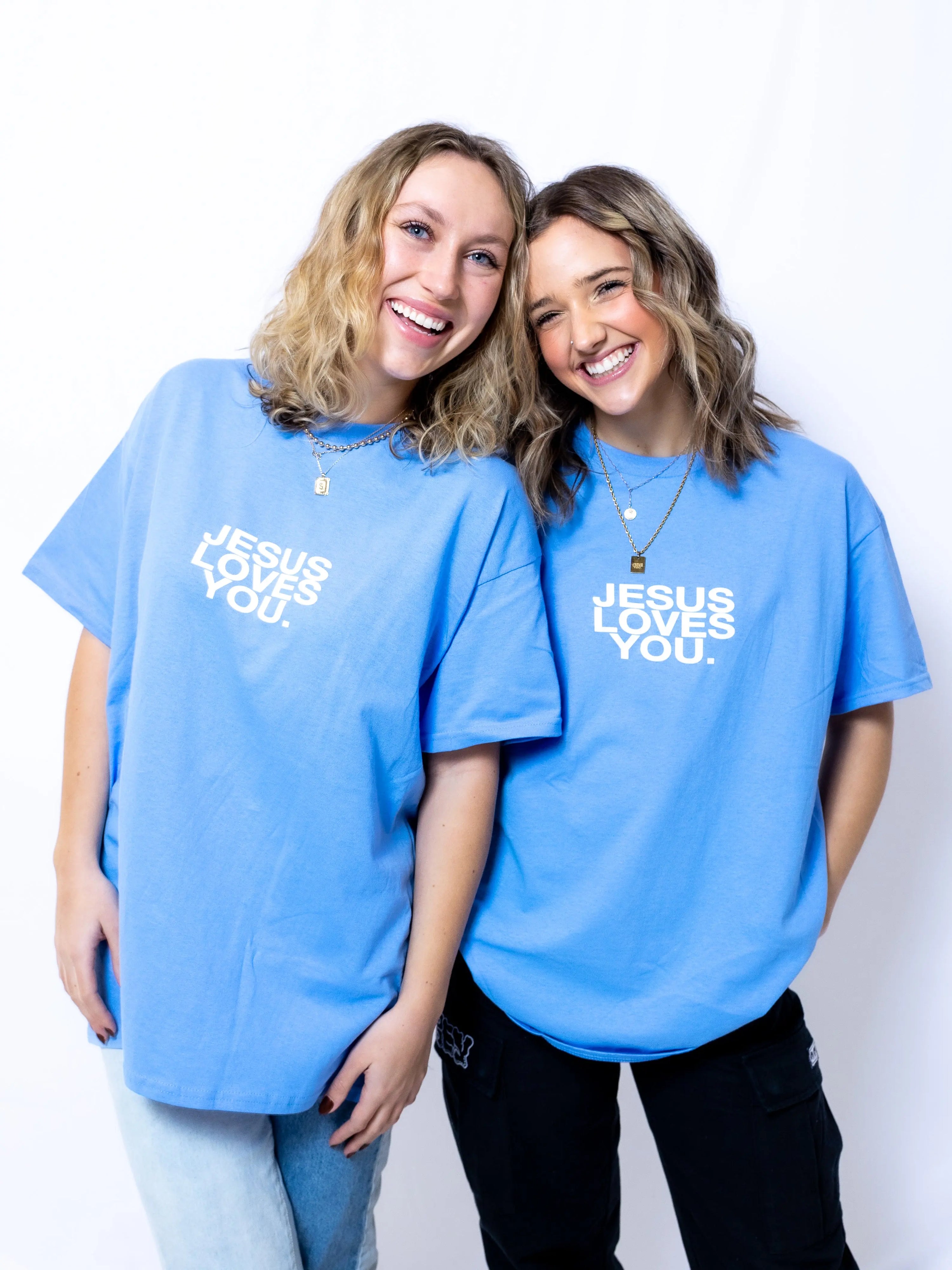 University Blue Logo Tee - SS T-Shirt | Jesus Loves You